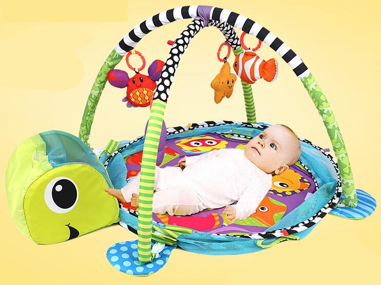 Tortoise Baby Play Mat 0-1 Year Game Tapete Infantil Educational Crawling Mat Play Gym Cartoon Blanket Ball Pit Toys Play Mat