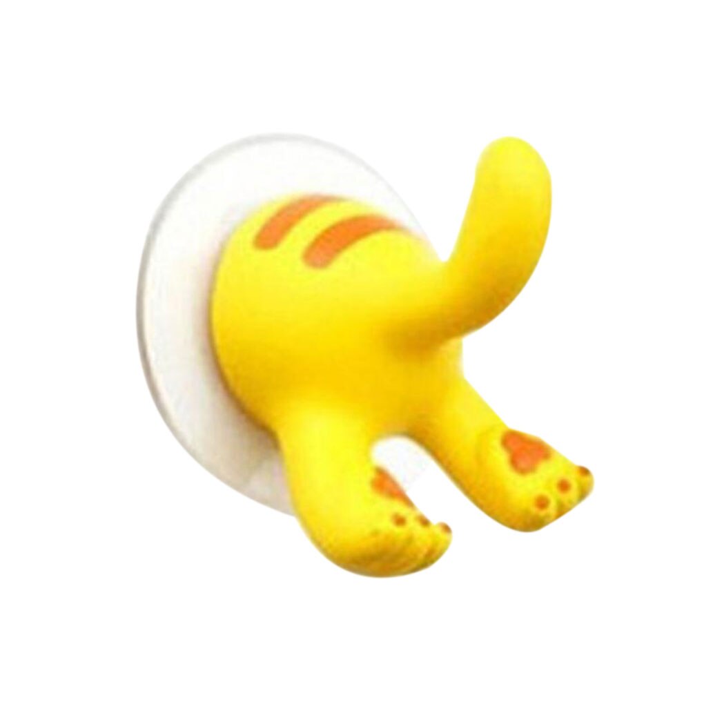 beau dessin animé Animal queue forme ventouse cuisine salle de bain mur crochet forte ventouse: 2