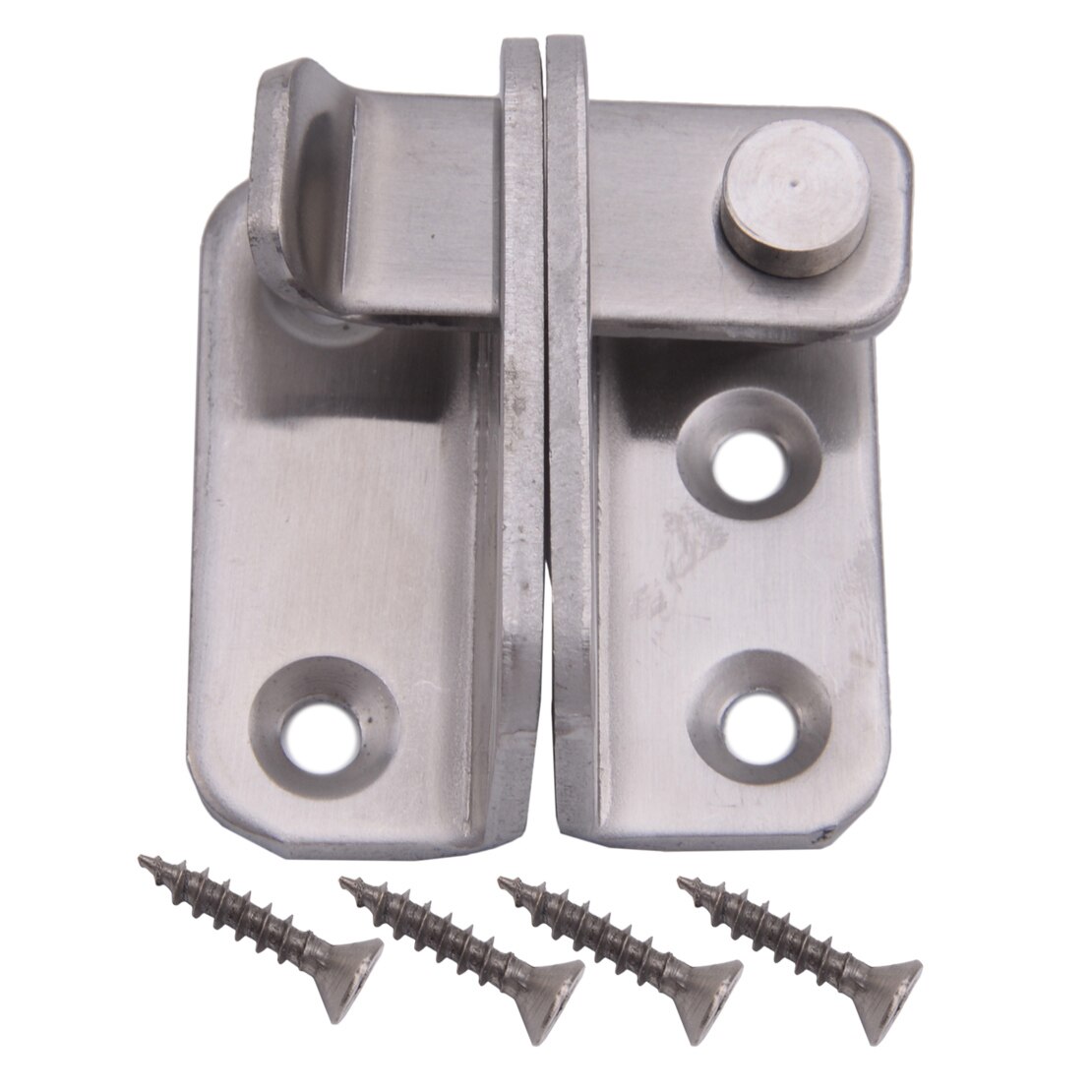 Stainless Steel Cabinet Closet Sliding Safety Door Gate Bolt Latch Guard Catch Lock Left Open/Right Open: Right open