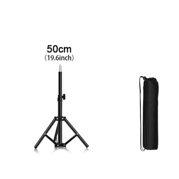 50/160/200CM Photography Studio Adjustable Light Stand Photo Tripod With 1/4 Screw Head For Flash Umbrellas Reflector Lighting: 50CM