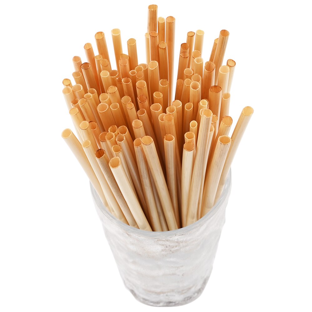 100/200pcs Disposable Straws Natural Wheat Straw 100% Biodegradable Straw Straw Set For Bar Accessories