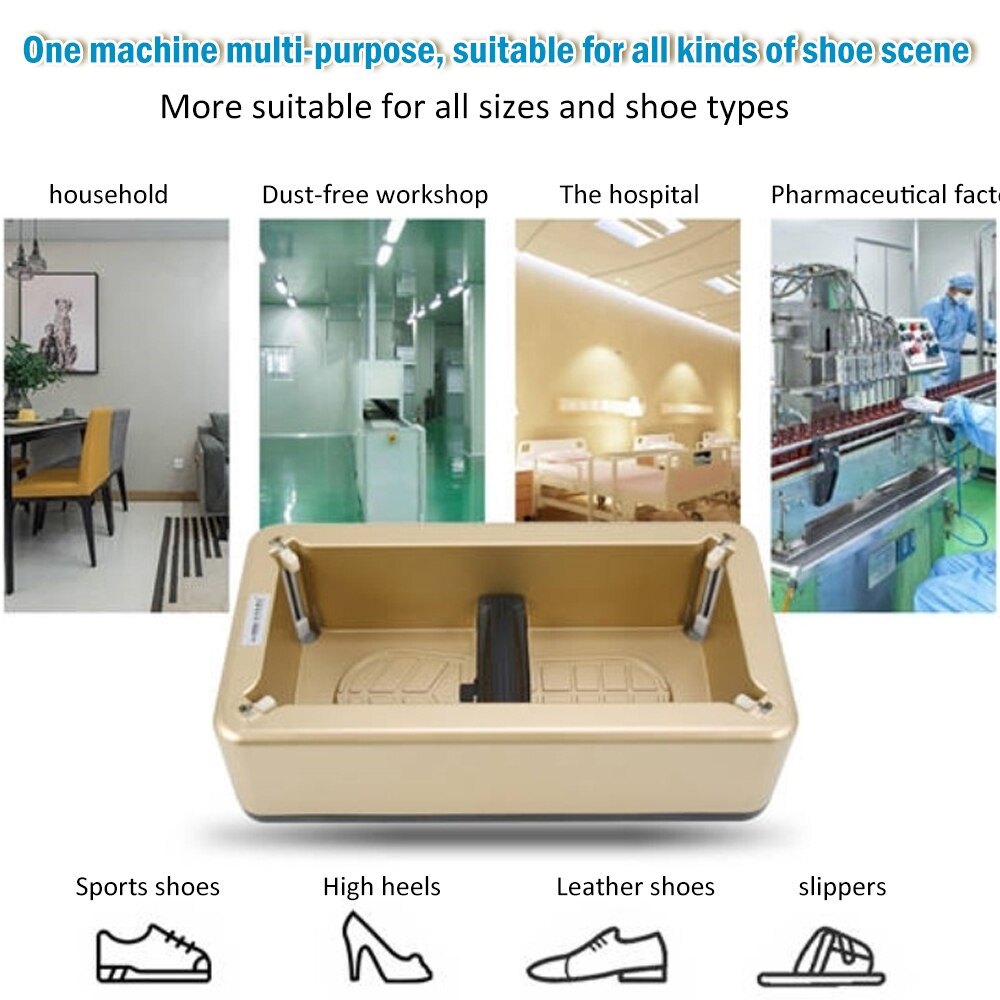 Dispensador automático de cubiertas de zapatos, máquina de cubiertas de zapatos, dispositivo de película de zapatos de una sola vez, juego de pies nuevos para el hogar, oficina, laboratorio, Hospital