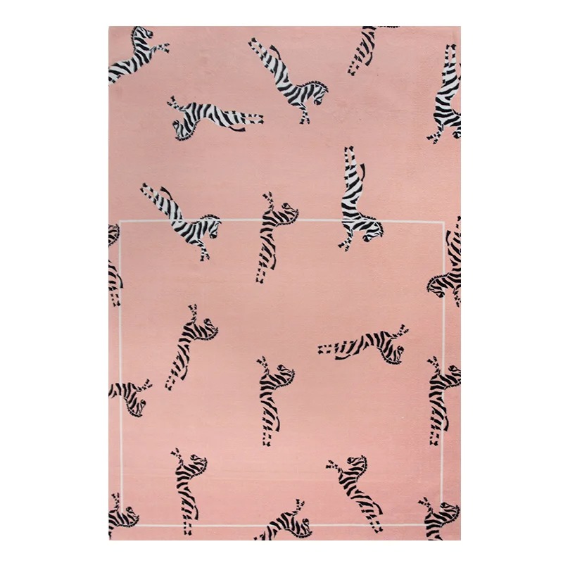Girly Style-Tapis Minimaliste Moderne, Polymères Lavables, Lavable en Machine, Doux, Antidérapant, Tapis Perte, Salon, Chambre à Coucher: 150X220cm / Rouge