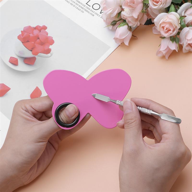 1 sæt palette praktisk sommerfugl praktisk farveblandebakke makeup palette til butik butik