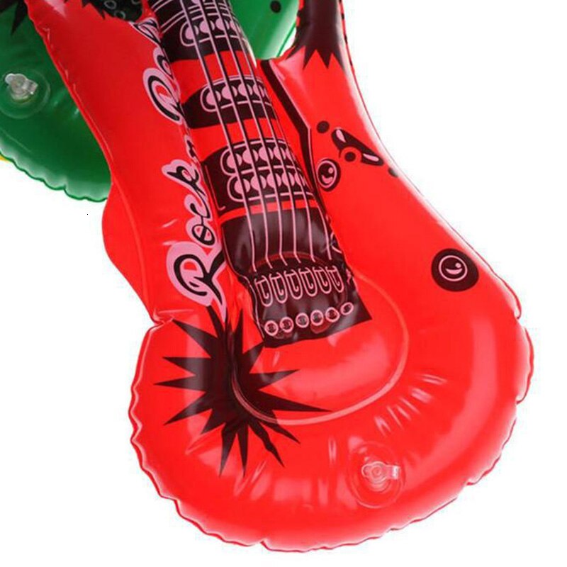 Opblaasbare Gitaar Trompet Kinderen Speelgoed Instrument Spelen Muziek Plezier Hoorn Accessoires Voor Party Willekeurige Kleur Ballon Inflable Airtrack