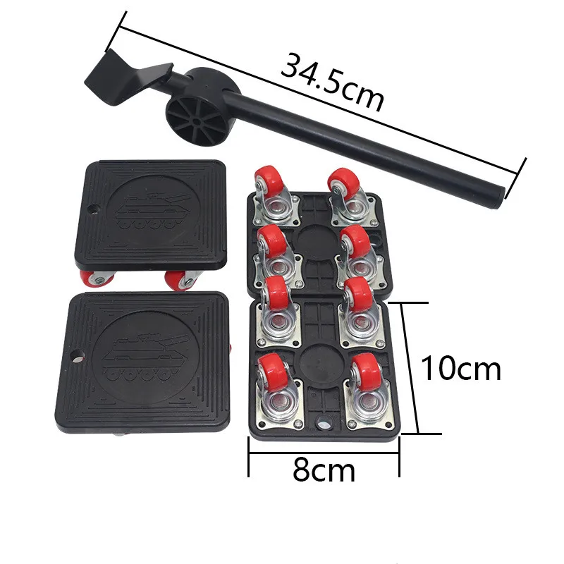 Novo conjunto de móveis pesados 400kg, levantador de materiais pesados, sofá, colchão, geladeira, ferramenta de transporte, ajudante de móveis móveis