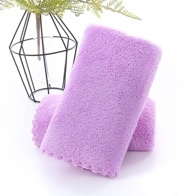 Ręcznik robić twarzy z mikrofibry, chłonny, miękki ręcznik, miękka, szybkoschnąca myjka: Fioletowy