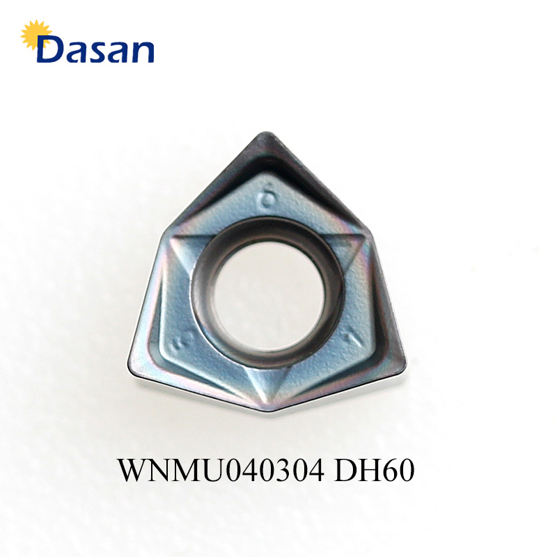 WNMU080608 WNMU040304 carbure Inserts outil de coupe, lames de couteau, tour, visage, outils de coupe, Machine pour l&#39;acier Al MFWN90: WNMU040304-DH60