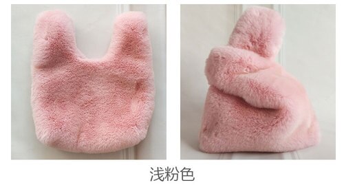 Zachte Pluche Luipaard Dames Handtassen Mode Winter Dames Kleine Tote Evening Clutch Purse Luxe Vrouwelijke Mini Schoudertas: pink