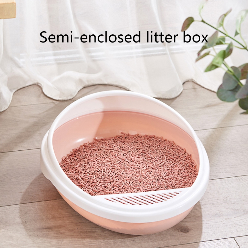 Image showcasing Cat Litter Box with Scoop and Shield Cat Kitty Toi... – Grandado