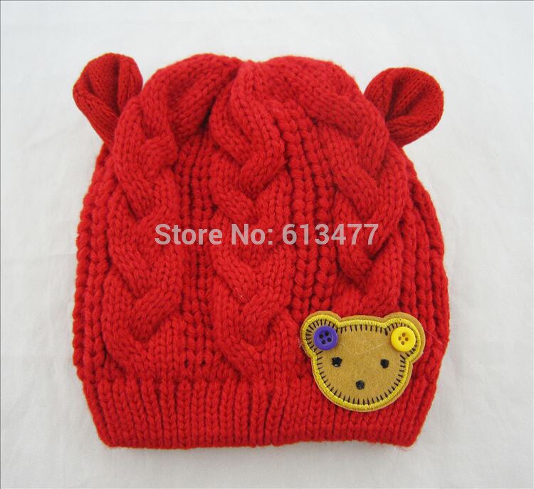 Chapéus de malha para meninos e meninas, conjunto de chapéus quentes para o inverno, cachecóis, mosquito, abelha, infantil, bonés para crianças