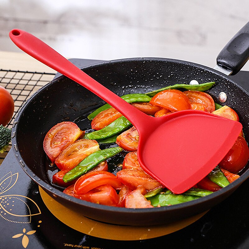 10Pcs Black/Red Non-stick Baking Cookware Set Silicone Cooking Gadgets Spatula Spoon Kitchen Utensils DIY Cooking Tools