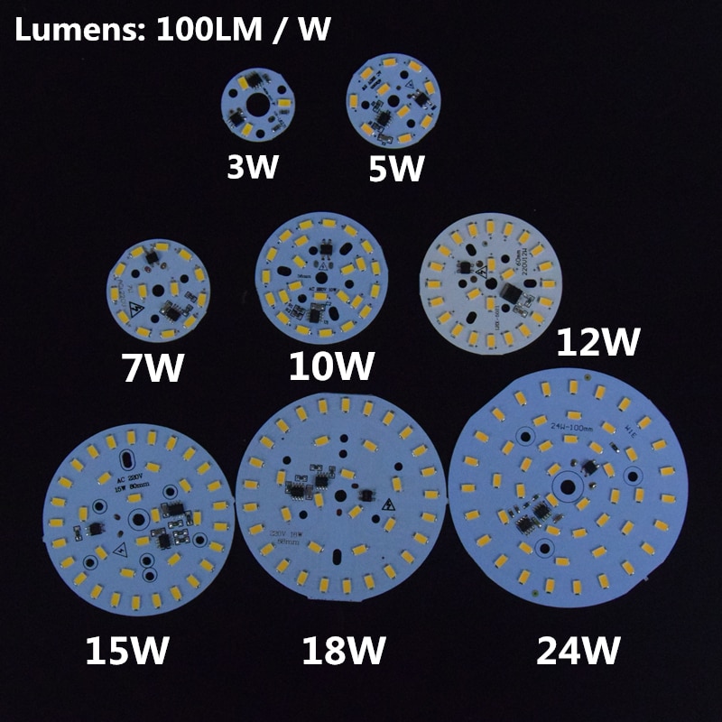 AIFENG AC220V integrated ic driver Light Source For LED Bulb 3W 5W 7W 10W 12W 15W 18W 24W 5730 SMD with led pcb module plate