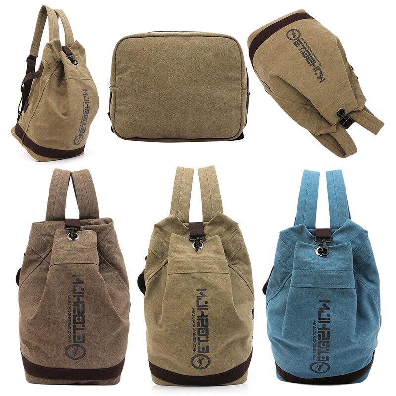 Unisex rugzak hoge capaciteit tas canvas basketbal sport reisrugzak caping fietstas outdoor tassen