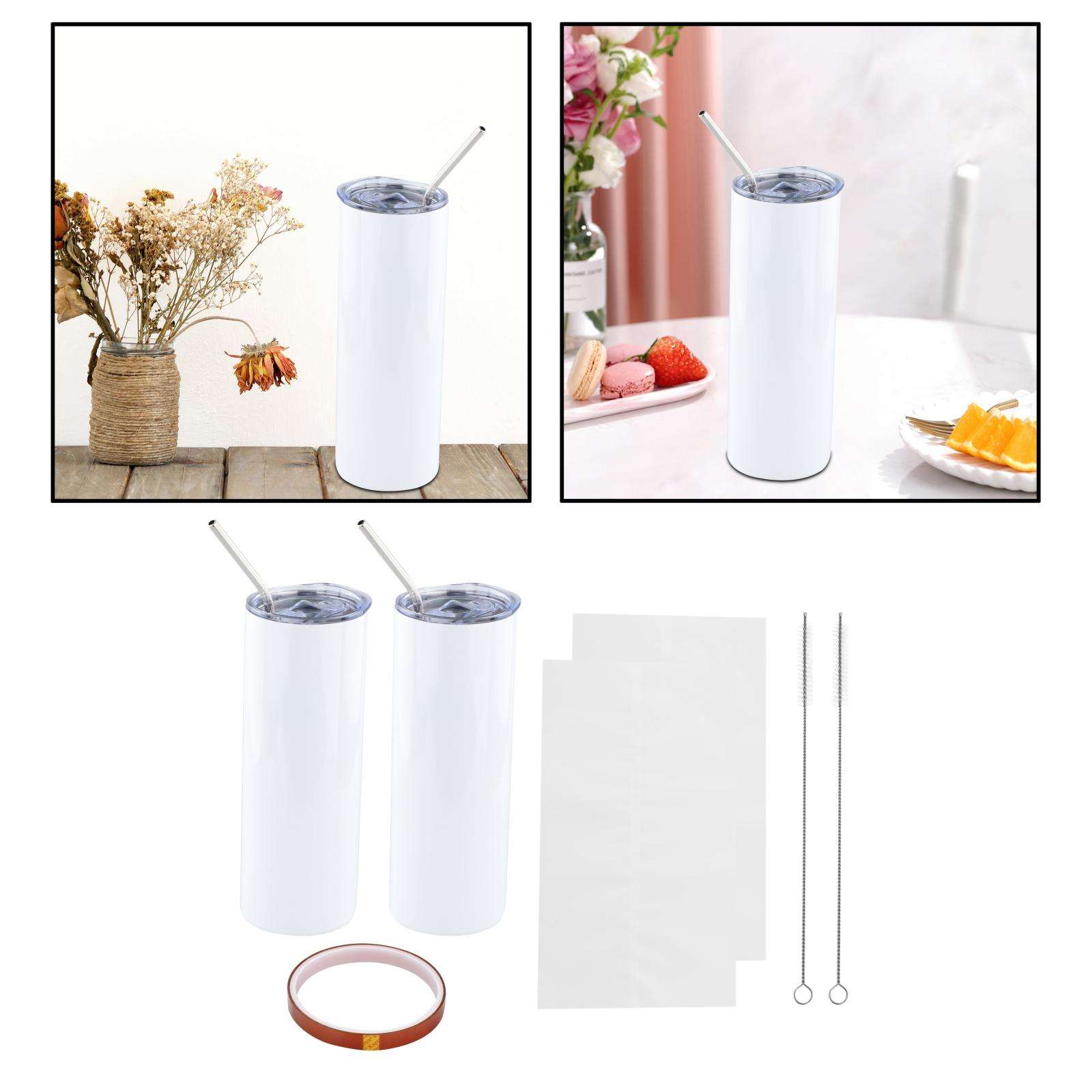 Sublimation Blank Skinny Straight Tumbler Stainless Steel Double Wall Insulated
