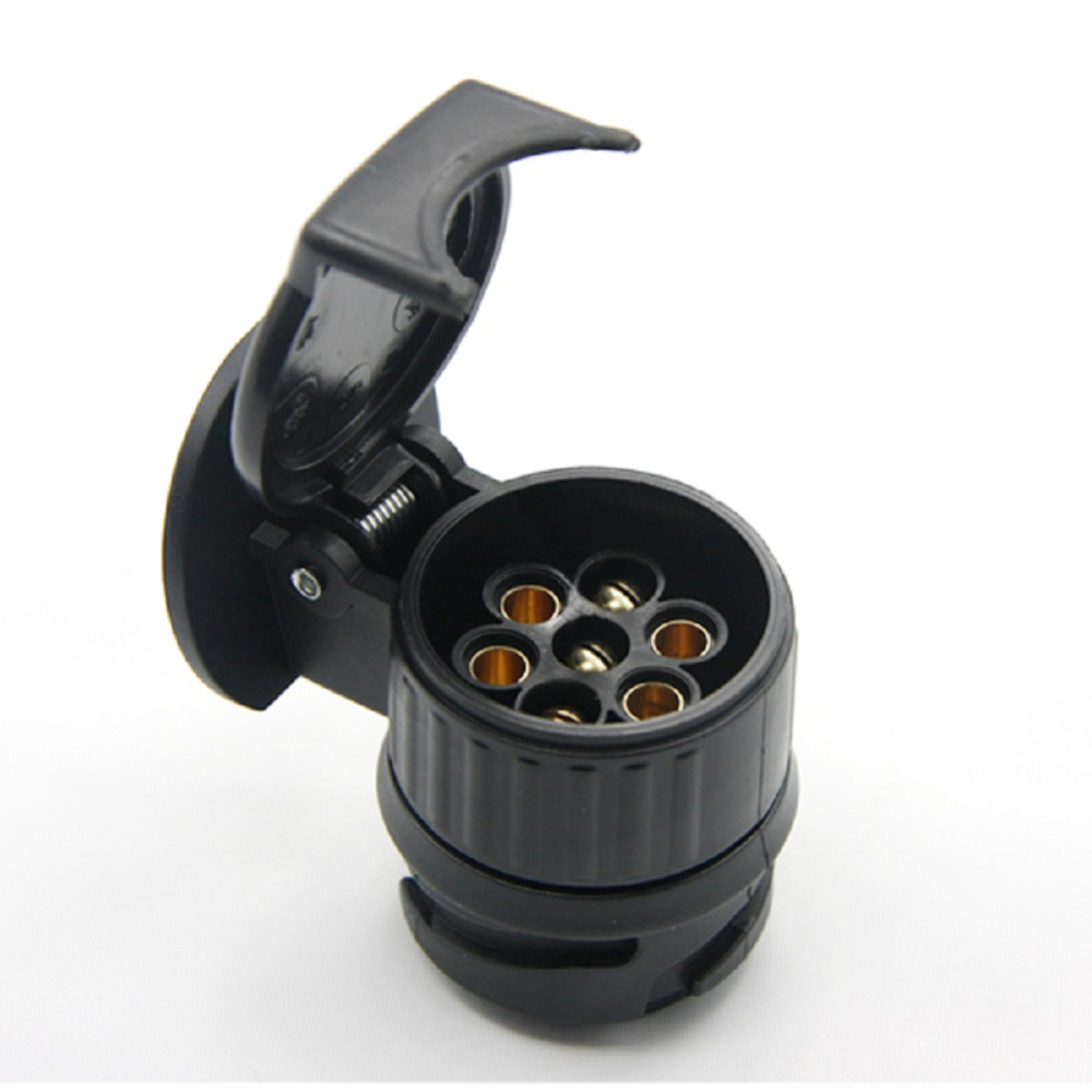 Tirol 13 Om 7 Pin Trailer Adapter Black Plastic Trailer Bedrading Connector 12V Trekhaak Trekhaak Plug N Type T22775b