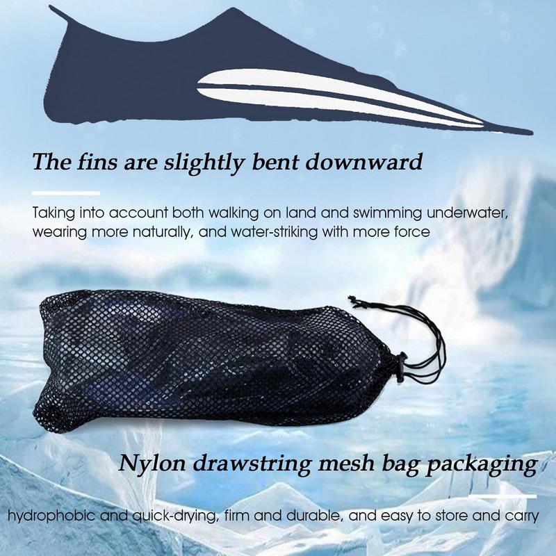 Snorkeling Covered Short Fins Swim Training Fins Swimming Flipper Floating Fins Freediving Equipment For Swimming Training Fins