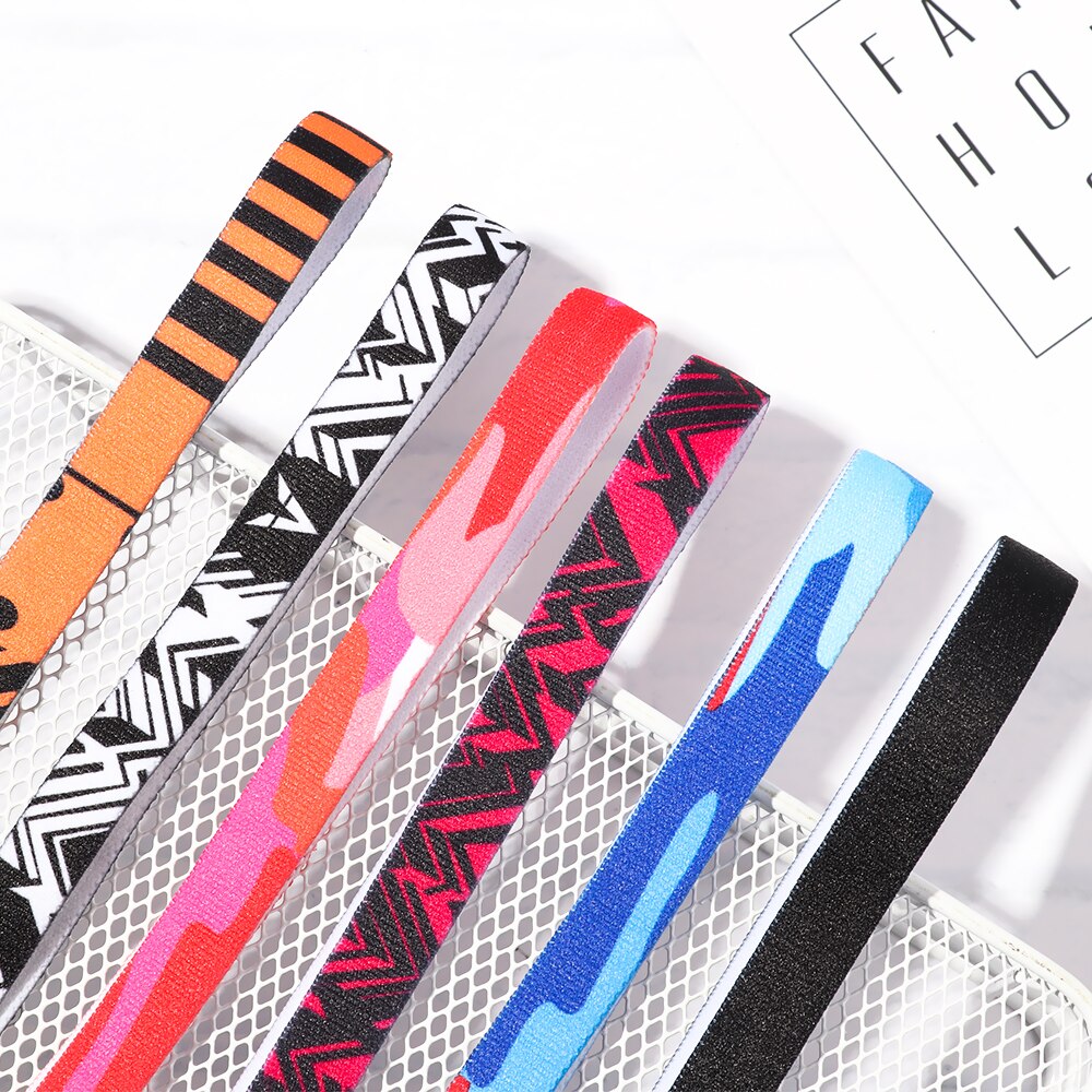 Bandas elásticas de goma para el pelo para hombre y mujer, cintas para el pelo de Color caramelo para Yoga, diadema deportiva para niñas, banda elástica antideslizante para el sudor, para correr y fútbol, 1 unidad