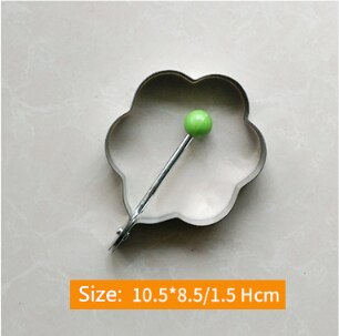 1 Uds., accesorios de cocina, molde para panqueques de huevo frito de acero inoxidable, decoración con forma de verduras y frutas, utensilios de cocina: Flower