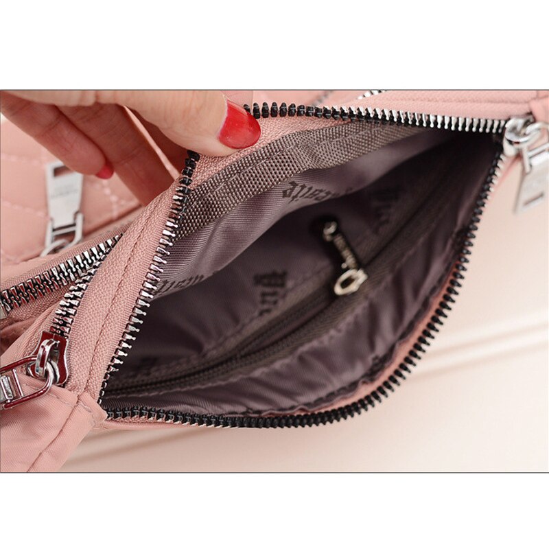 Casual heuptas voor dames, waterdichte nylon heuptas, telefoonhoesje, borsttas, damestas met brede band, damestas met klep, crossbodytas
