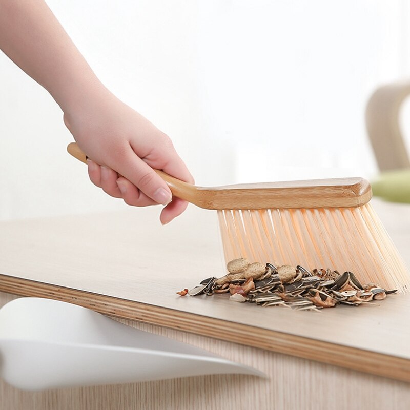 Small broom set Japanese desktop cleaning mini broom bucket combination