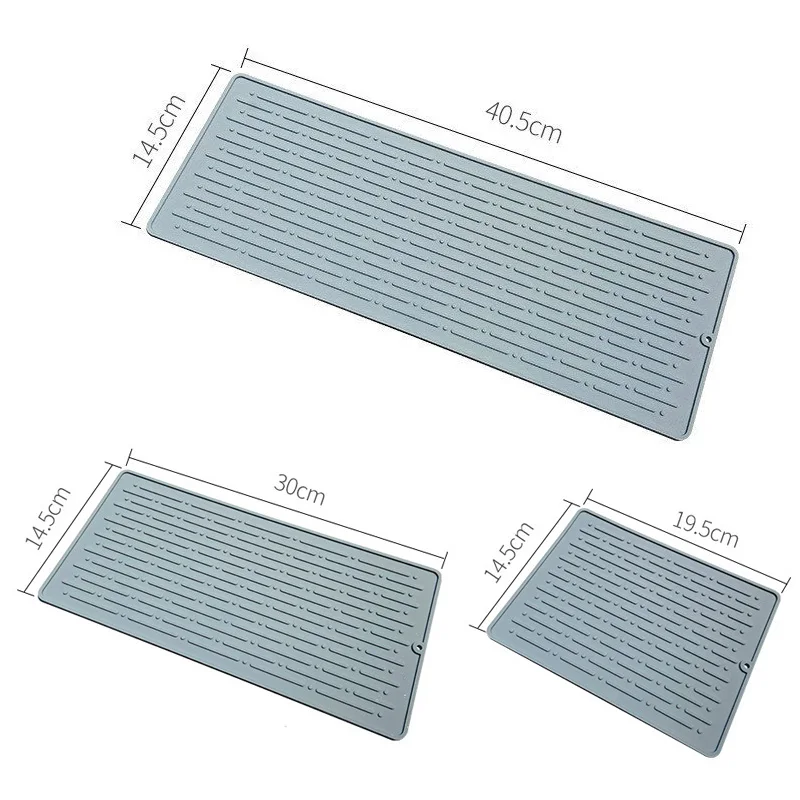 Esteira De Secagem De Prato De Silicone, Esteiras De Louça Resistentes Ao Calor, Tapete De Pia Para Cozinha, Acessórios De Mesa, Novo