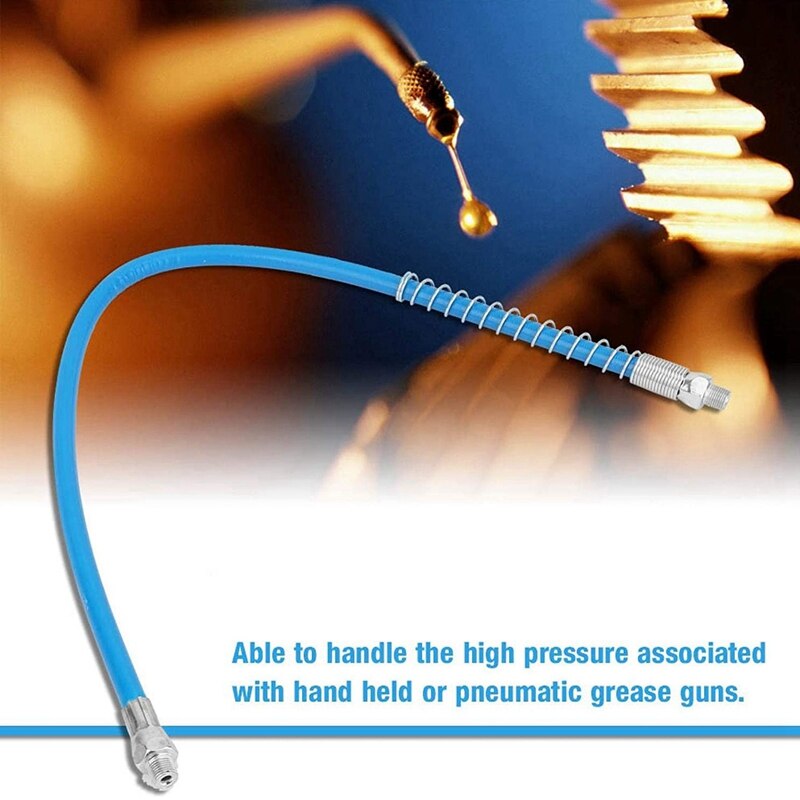 NPTI/8 10000PSI High Pressure Grease Nozzle Grease Coupler Grease Hose Heavy Duty Quick Release Grease Coupler Kit
