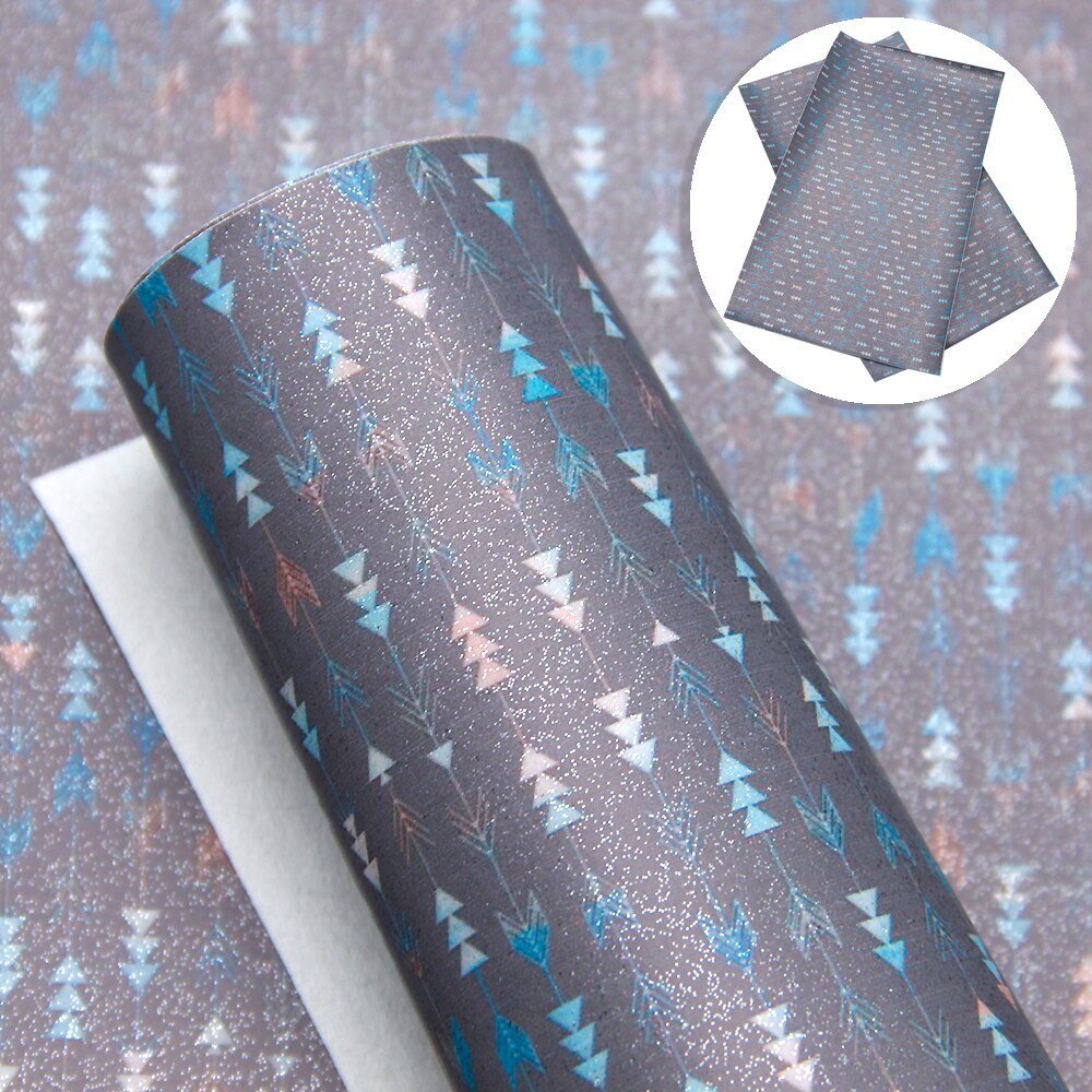20*34cm Back to School Unicorn Flower Printed Fine Glitter Vinyl Faux Leather Fabric Sheet,DIY Handmade Materials,1Yc9364: 1061756016