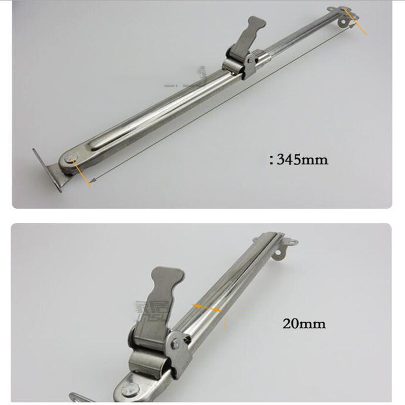 Flat push plastic steel window support Wind Brace / outside window position telescopic pole