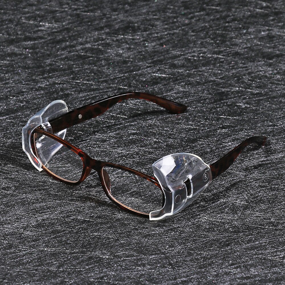 2 Stuks Universele Clear Veiligheid Bril Side Cover Bril Veilig Bescherming Stofdicht Bescherm Ogen Bril Accessoires
