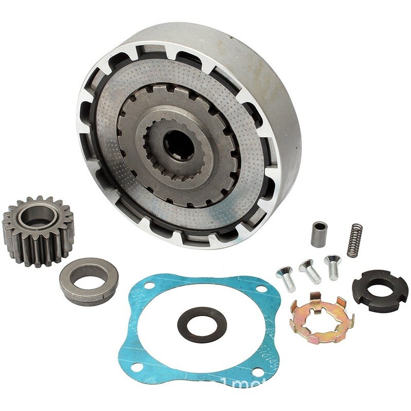 Accesorios para motocicleta, conjunto de placa de embrague de motor de 125cc de 18 dientes, Kit de montaje de placa de embrague de motor cuádruple de bicicleta de tierra