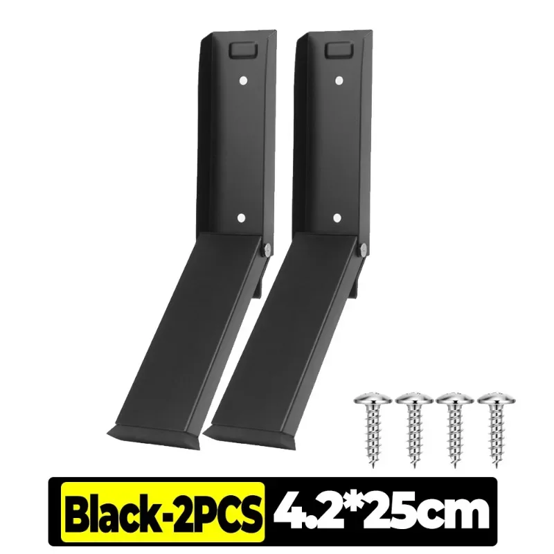 3/1PC Magnet Door Stop Catches Stainless Steel Pedal Down Door Stops Anti-collision Cabinet Push Non-Slip Magnetic Closer Holder: black