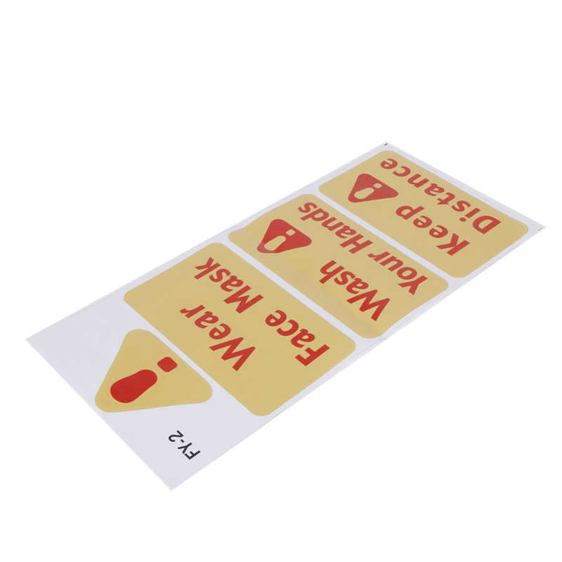 Wall Stickers sticker mural Warning Signs Wall Sticker Caution Warning Decals DIY Kitchen Shop Window Decor wall stickers