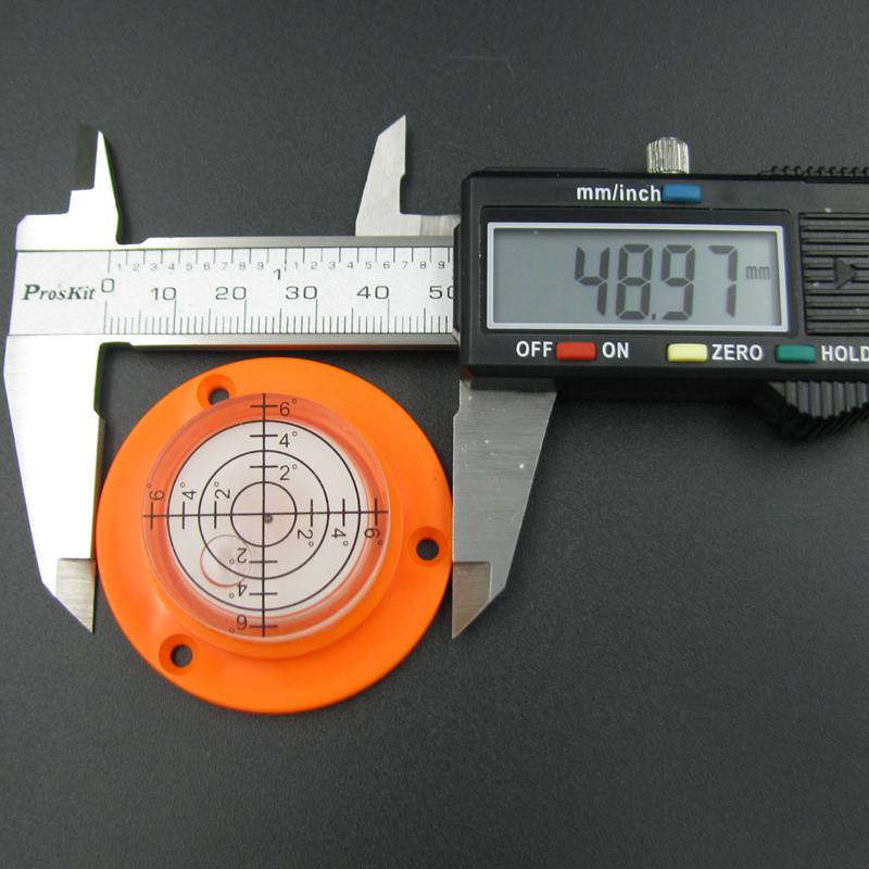 HACCURY 50*17mm Bullseye Wasserwaage wasserwaage Runde Rund libelle wiht befestigungslöcher