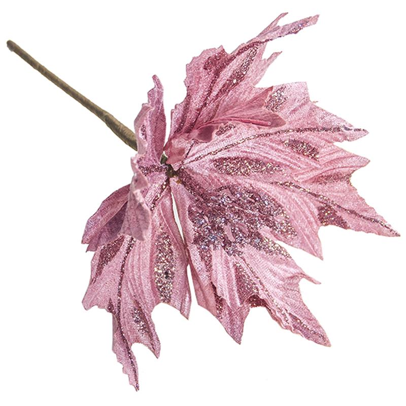 Kunstmatige kerstster glitter kerstster bloem prikkers kerstboom bloemen kerstboom decoratie accessoires feestbenodigdheden