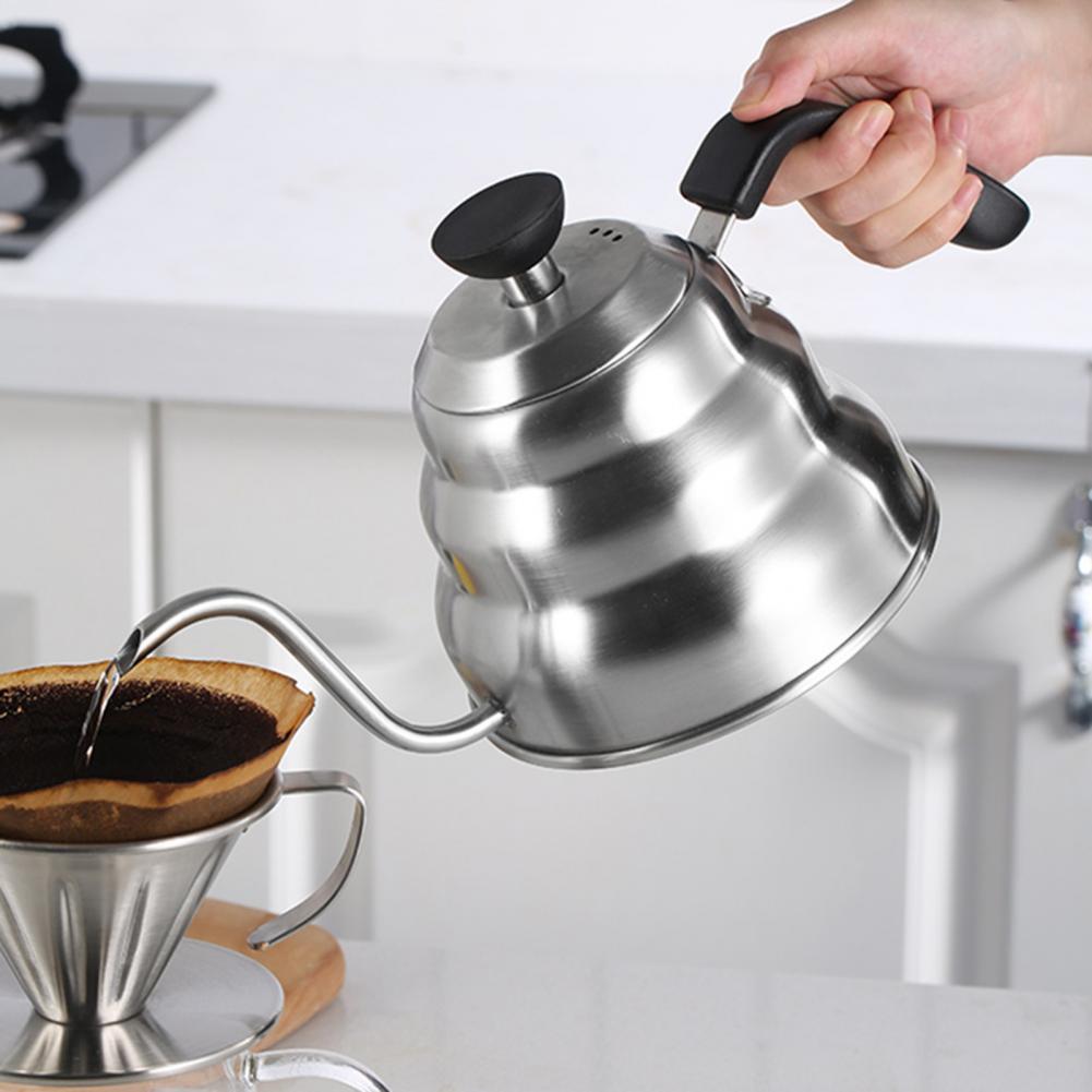 Gooseneck Tea Kettle Excellent Precision Drip Spout Coffee Kettle 2 Sizes Goose-neck Coffee Kettle