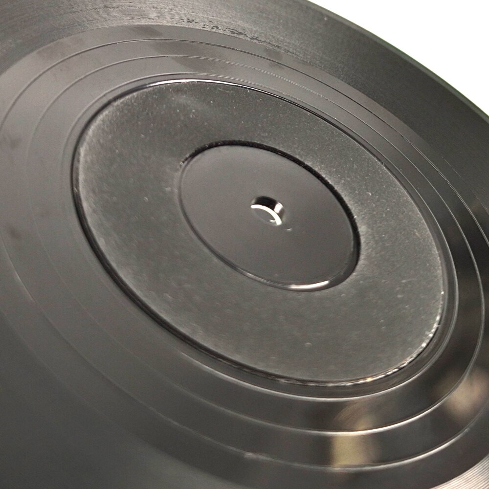 Useber 6 Pcs / Set Vinyl Round Disc Coaster Retro CD Shape Non-slip Insulation Tableware Mats Home Restaurant Bar Be Applicable