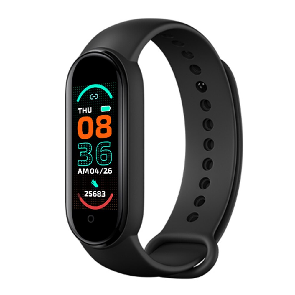 Mobile Phone Chat Smartwatches Fitness Tracker Sport Smart Watch Heart Rate Blood Pressure Monitor Wristband: Black