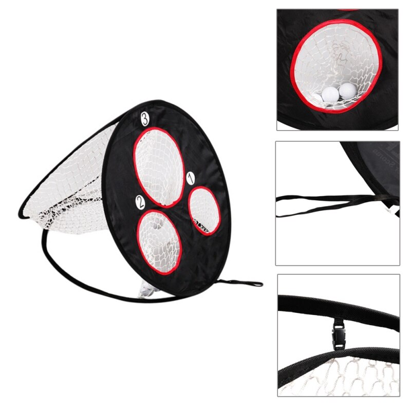 Ship from US Golf Chipping Practice Net Golf Indoor Outdoor Chipping Pitching Cages Mats Practice Easy Net Golf Training Aids