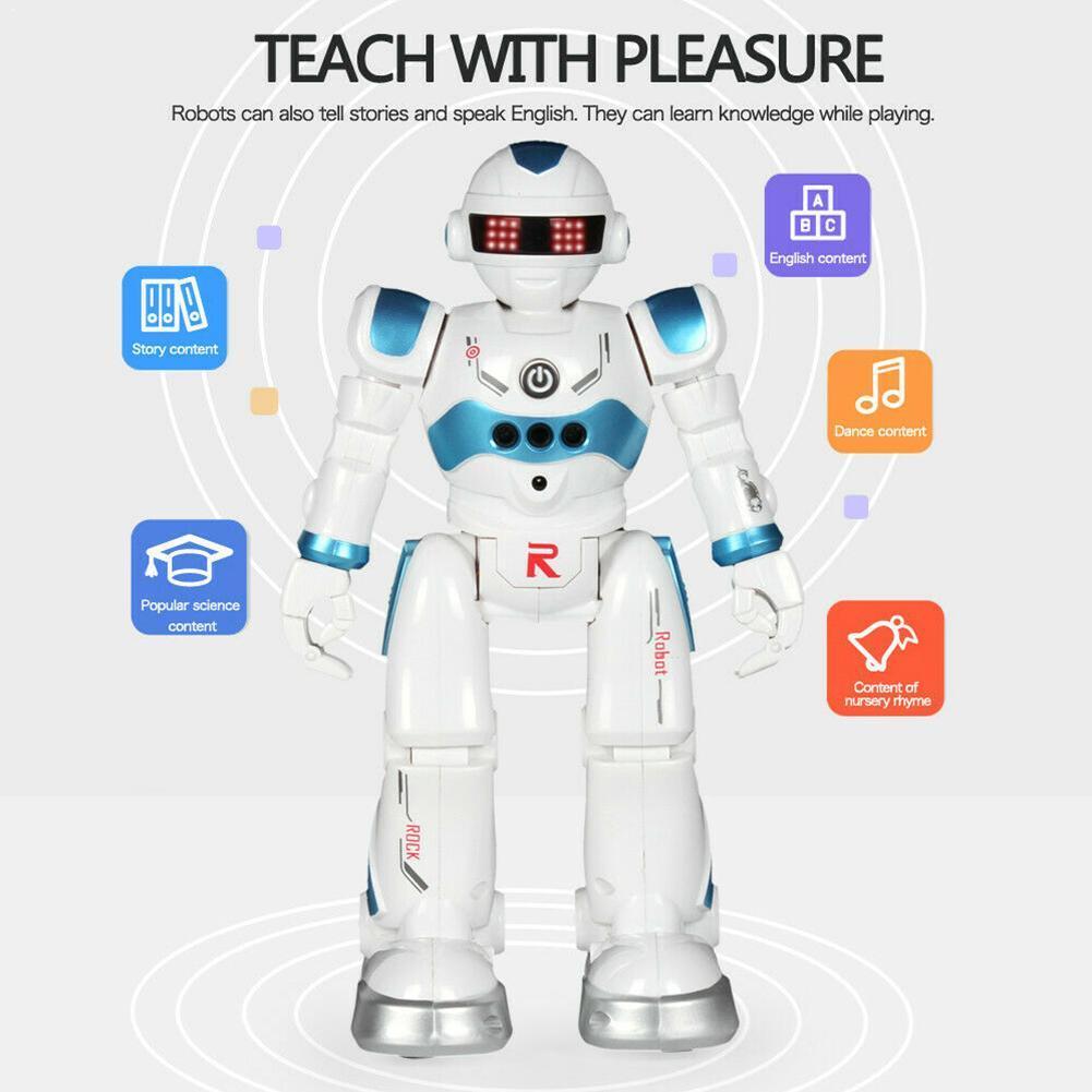 Robocop Remote Control Robot Infrared Induction Intelligent Dancing And Education Electric Singing Children's Early Toys Z6U4