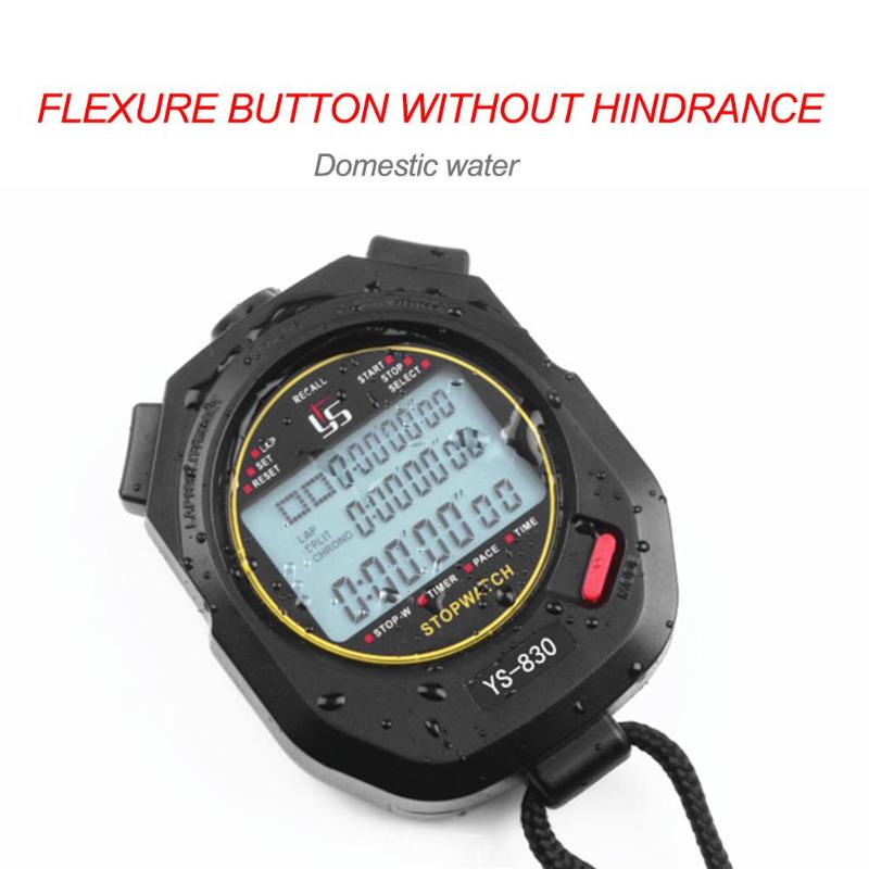 Handheld Digital Stopwatch Chronograph Sports Training Timer Stop Watch