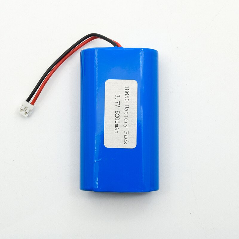 Rechargeable Lithium ion 18650 3.7v 5200mAh 1S2P 2600mah LED lights 18650 battery pack