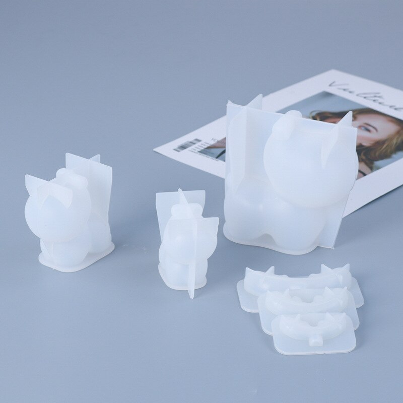 Moldes de resina epoxi alce con cuernos, molde de silicona ciervo, decoración de Navidad DIY, molde de espejo hecho a mano para colgante de joyería