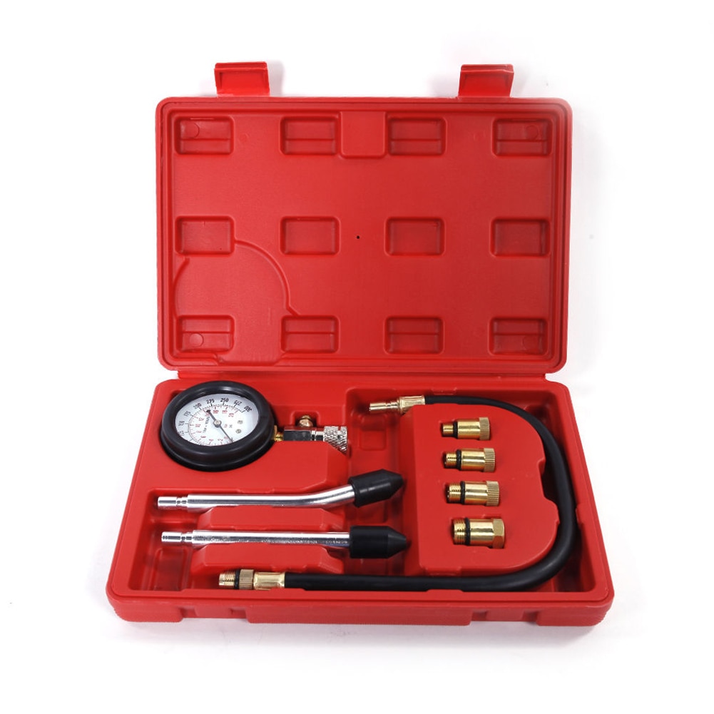 Tire Accessories Tool Kit Meter Compression Tester Auto Cylinder Portable Engine Pressure Gauge For Car Compressometer