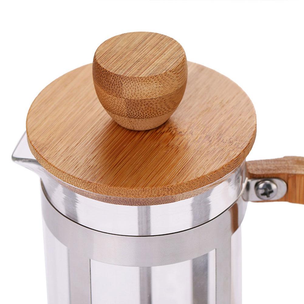 Rustfritt stål fransk press kaffestempel tekoker cafetiere house perkolator filterpresse 350/600/800ml kaffekjeler