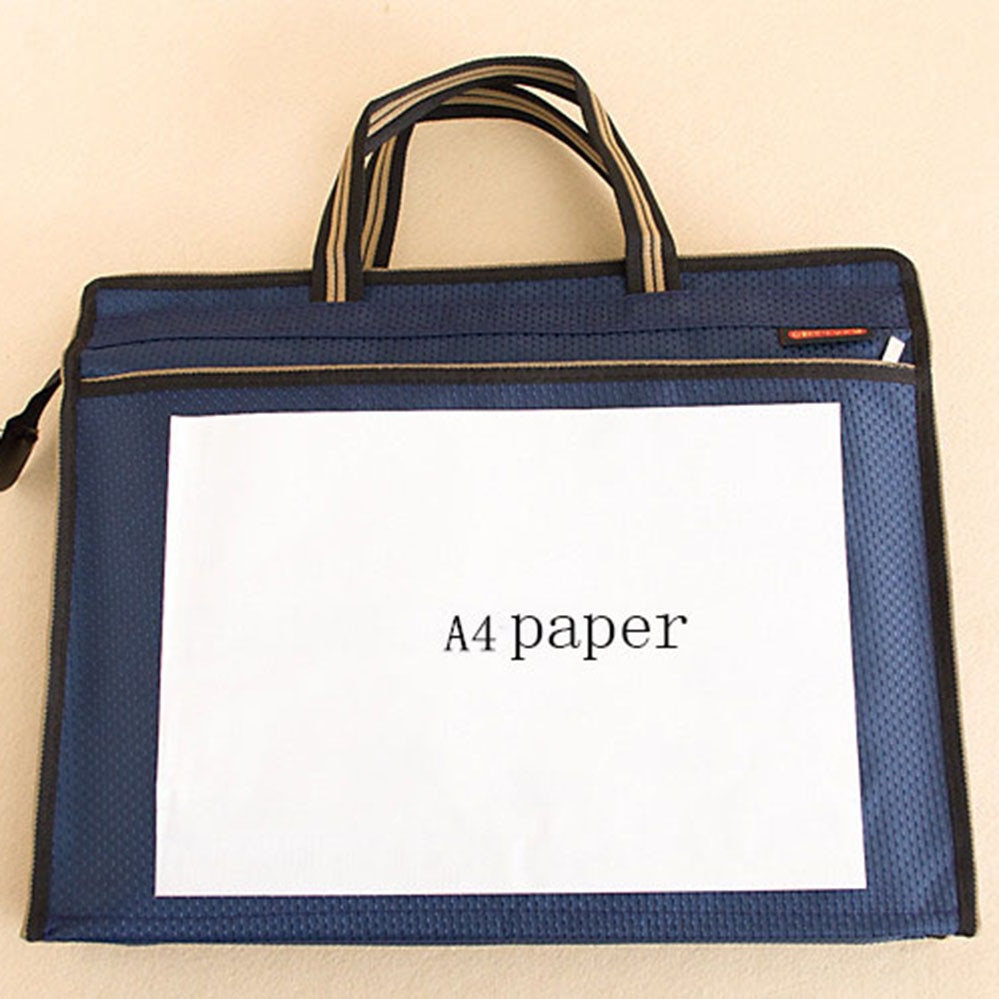 office A4 documents folder bag, file organizer bag with handle