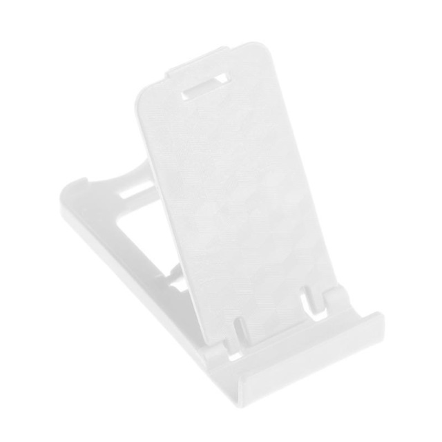 Soportes para teléfono móvil ajustables soporte de montaje portátil bastidores de almacenamiento soporte de mesa multifuncional para iPhone 7 6 5: White