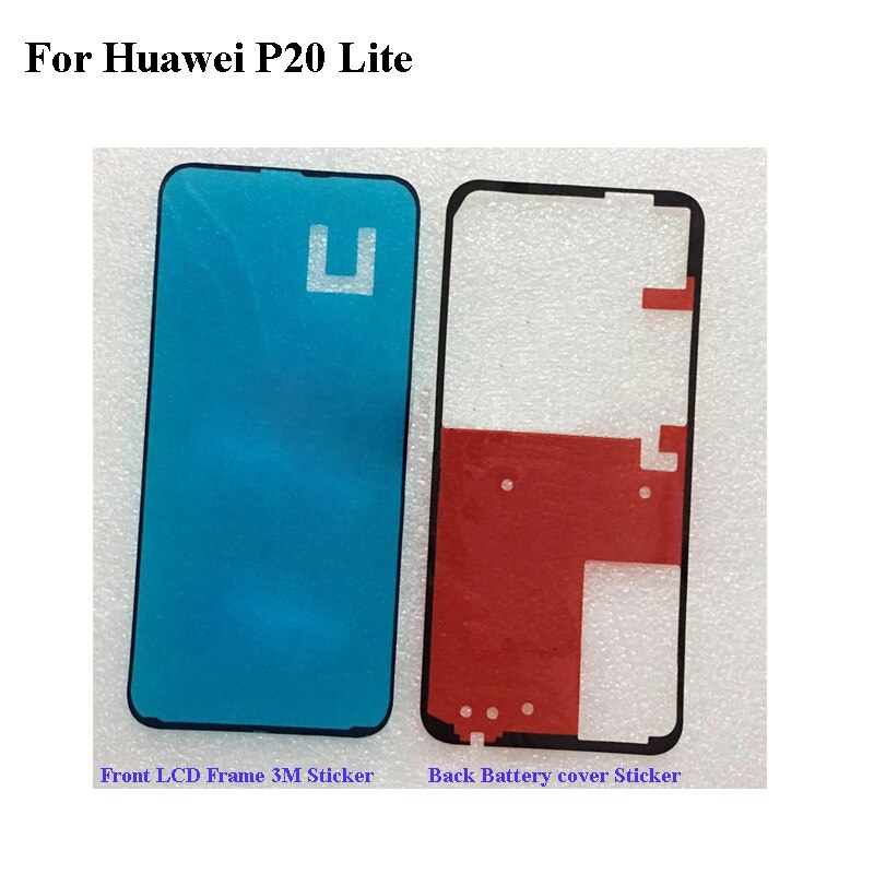 Voor Huawei P 20 lite p20 lite Back Batterij cover Sticker LCD Scherm Front Frame Bezel 3M Lijm p20 lite Dubbelzijdig Plakband