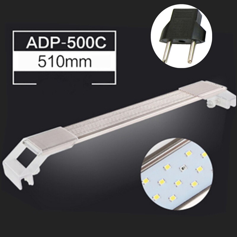Aquarium ADP LED Aquatic Plant SMD Verlichting Chihiros Ultra Dunne Aluminium Waterdichte Lamp Voor Fish Tank Grow Verlichting: ADP 500C EU Plug