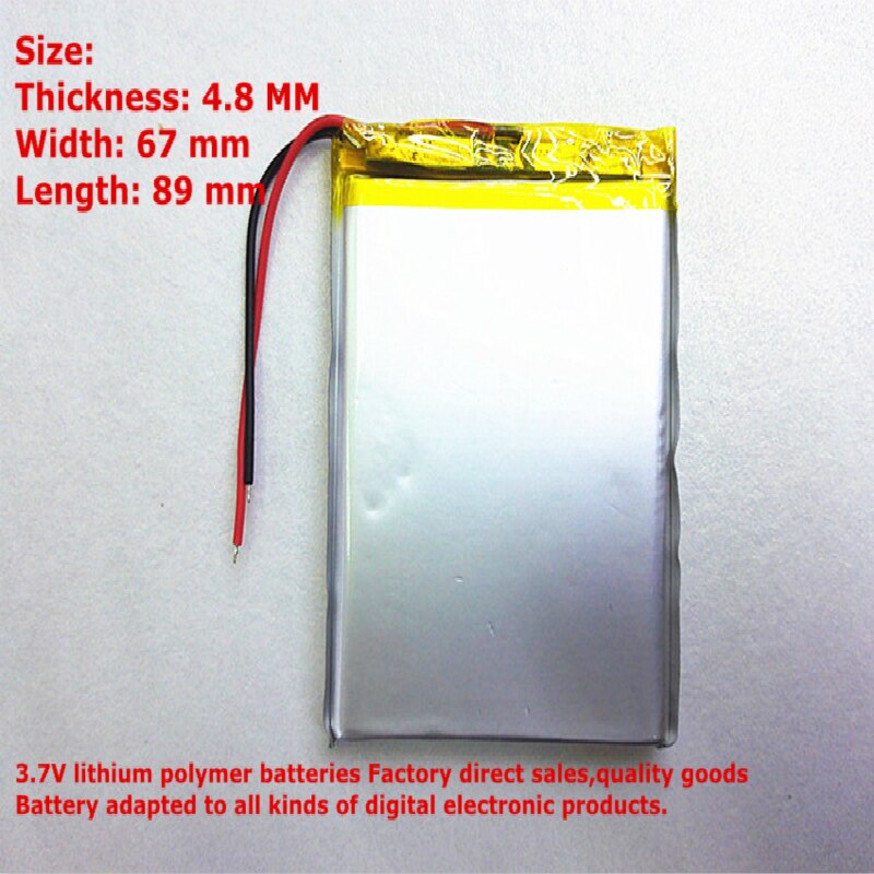 3.7V tablet batterij 486789 4000mAh MP3 MP4 Bluetooth lithium kleine stereo bluetooth GPS